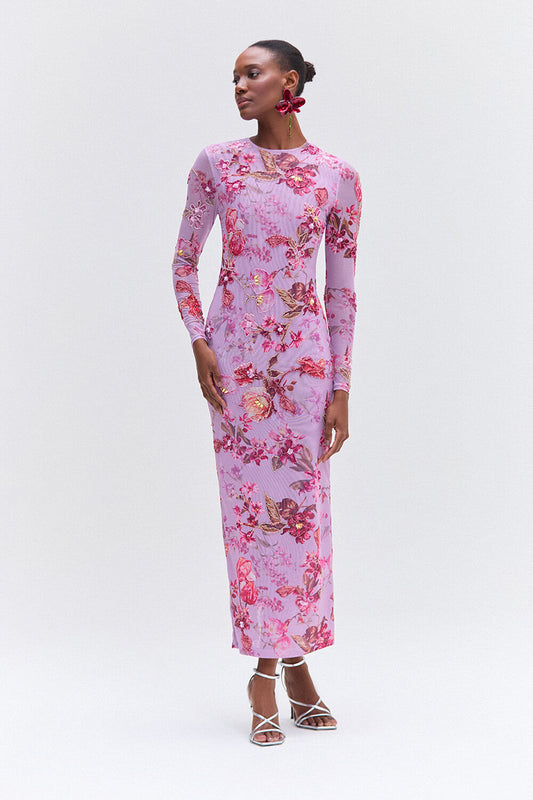 VESTIDO LONGO PATBO V25 LILAS