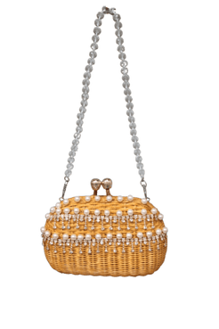 BOLSA CLUTCH HOPE PEARL LT HONEY / PEROLA