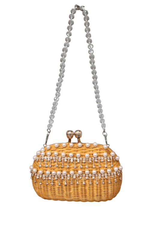 BOLSA CLUTCH HOPE PEARL LT HONEY / PEROLA