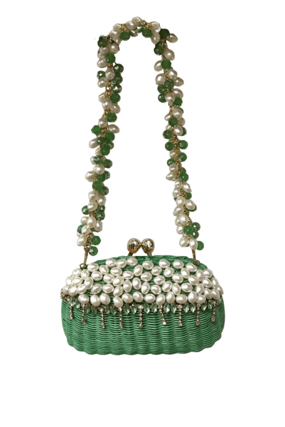BOLSA CLUTCH MIA PEARL GREEN