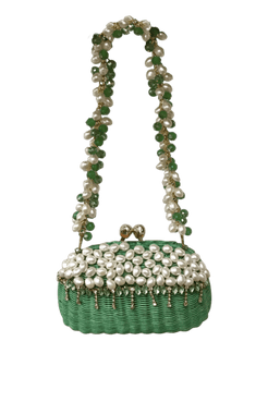 BOLSA CLUTCH MIA PEARL GREEN