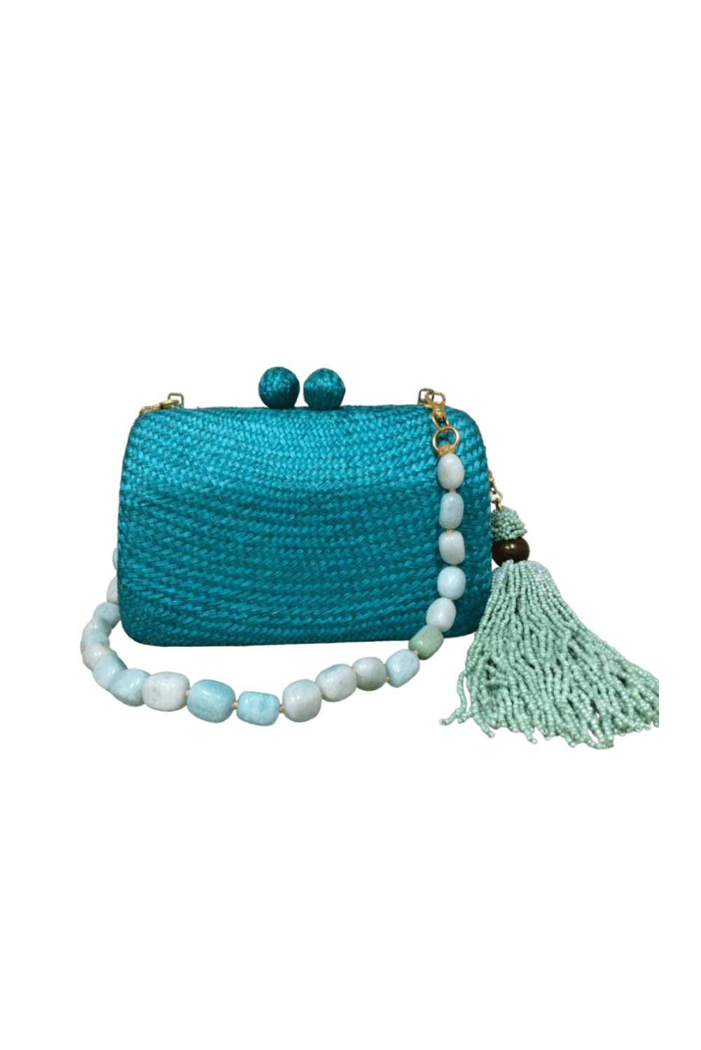 BOLSA CLUTCH CELINE TURQUESA