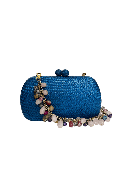 BOLSA CLUTCH JOSEPHINE BUN BLUE