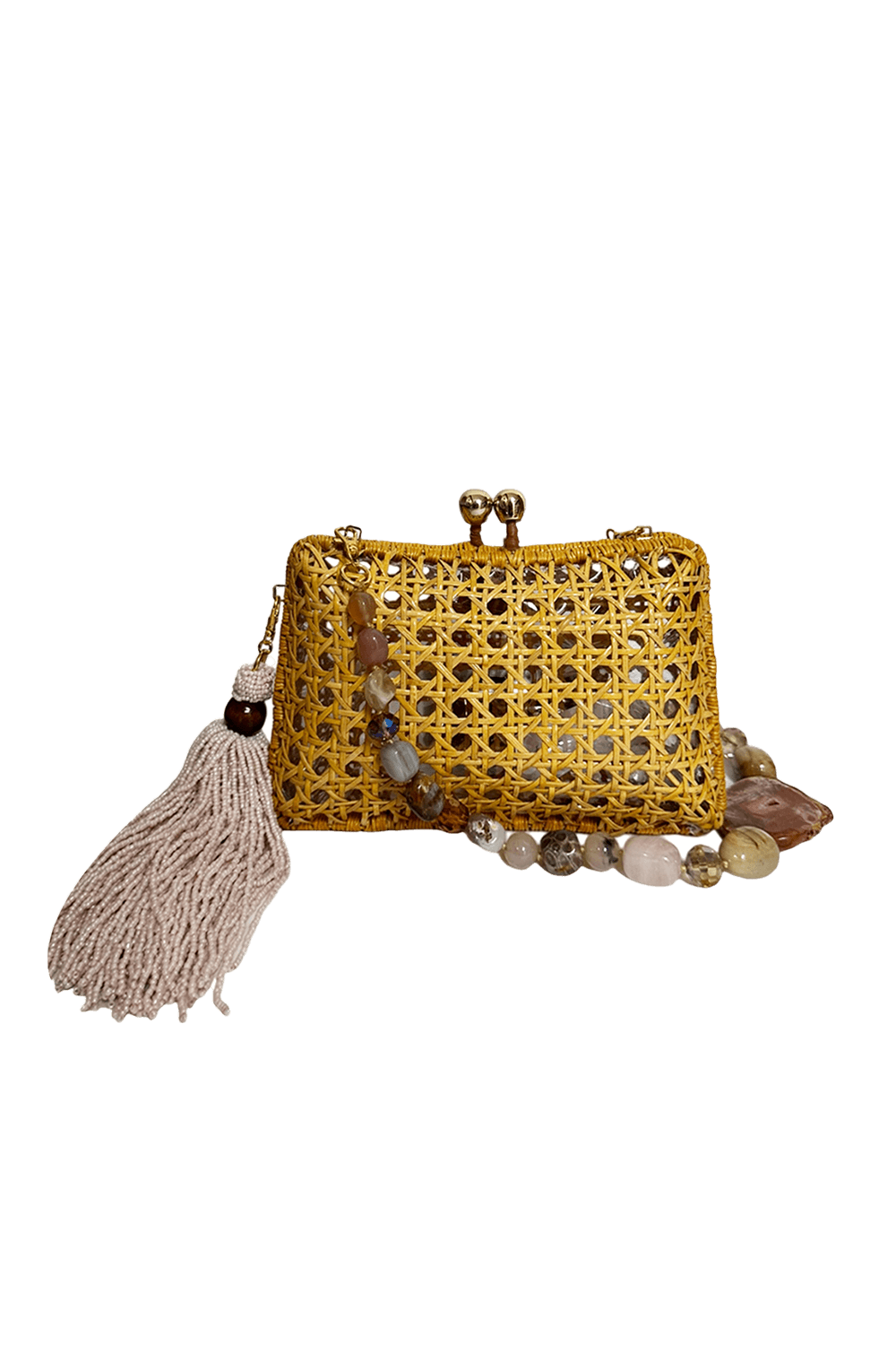 BOLSA CLUTCH CHARLOTTE LT HONEY