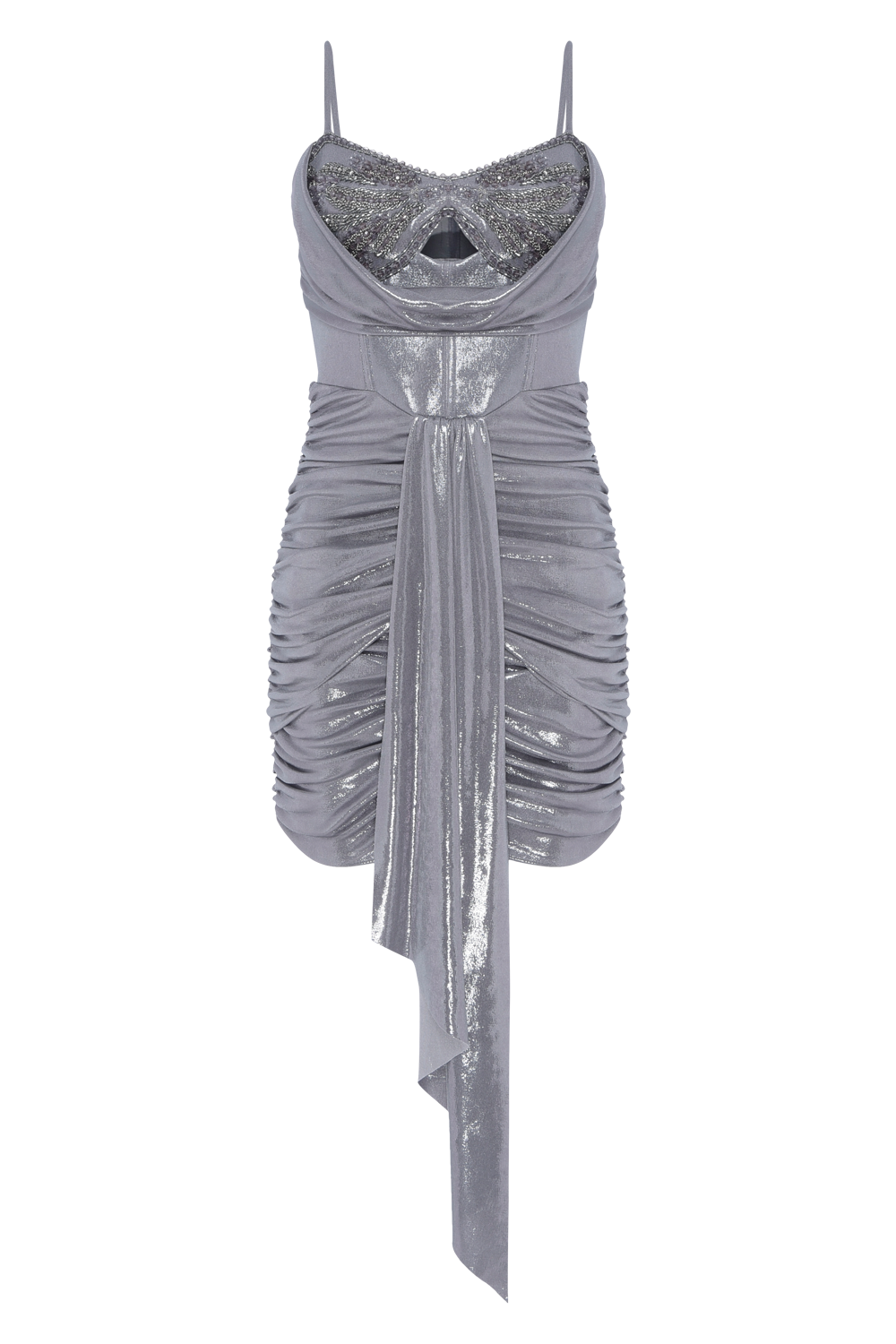 VESTIDO CURTO JERSEY ELYSIAN PRATA