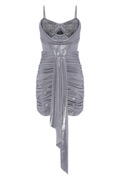 VESTIDO CURTO JERSEY ELYSIAN PRATA