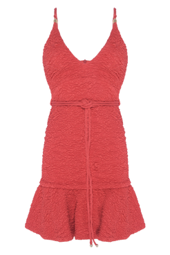 VESTIDO CURTO PAPILON JACQUARD VERMELHO