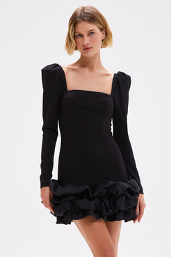 VESTIDO CURTO CREPE MYSTIQUE  PRETO