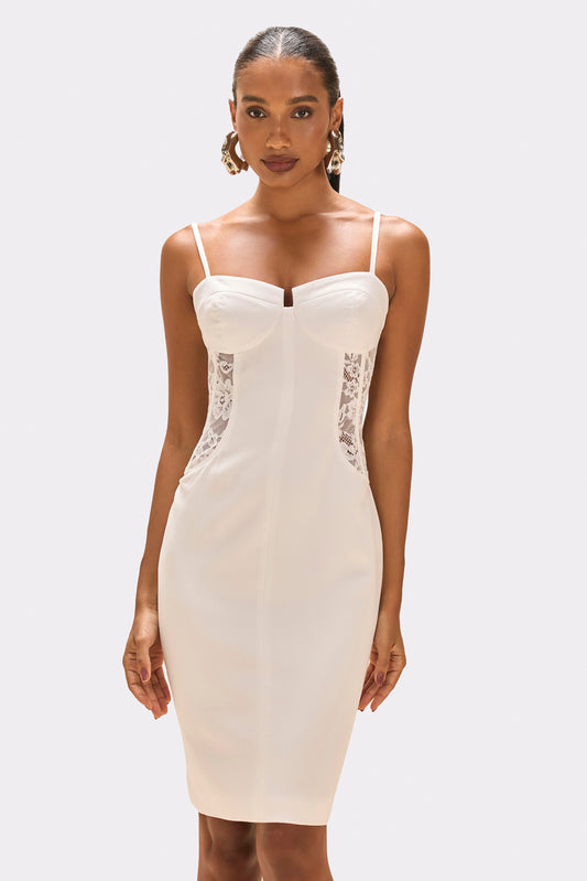 VESTIDO CURTO CREPE SITIRÁ OFF WHITE