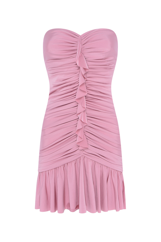 VESTIDO CURTO SUNKISSED JERSEY ROSA