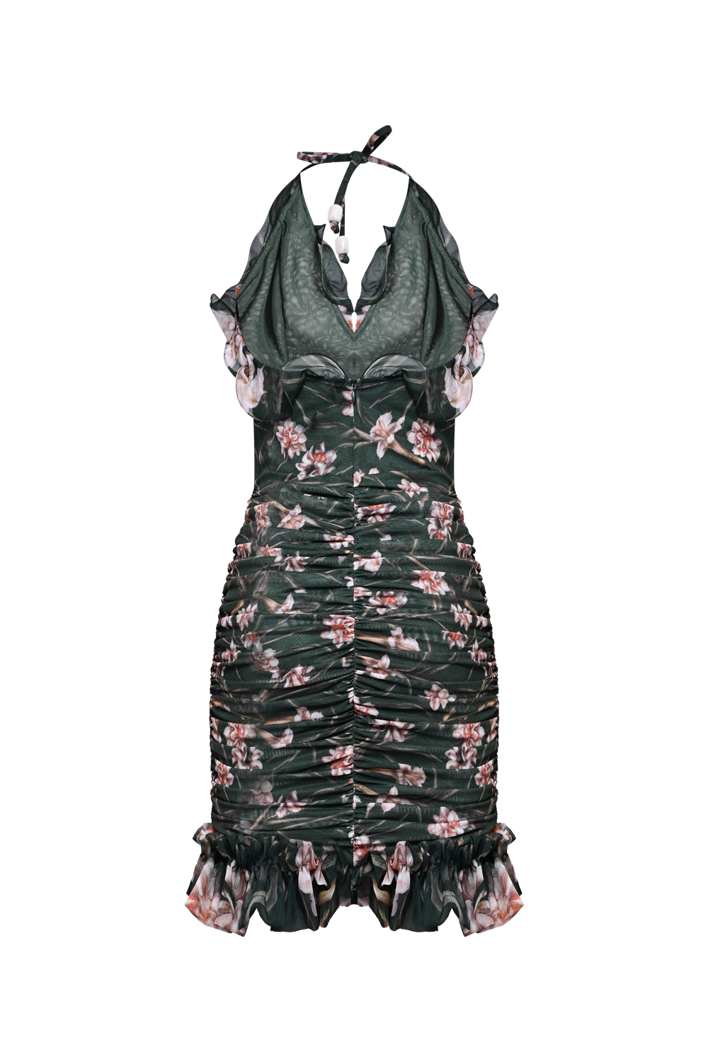 VESTIDO CURTO NARCISSUS VERDE ESCURO