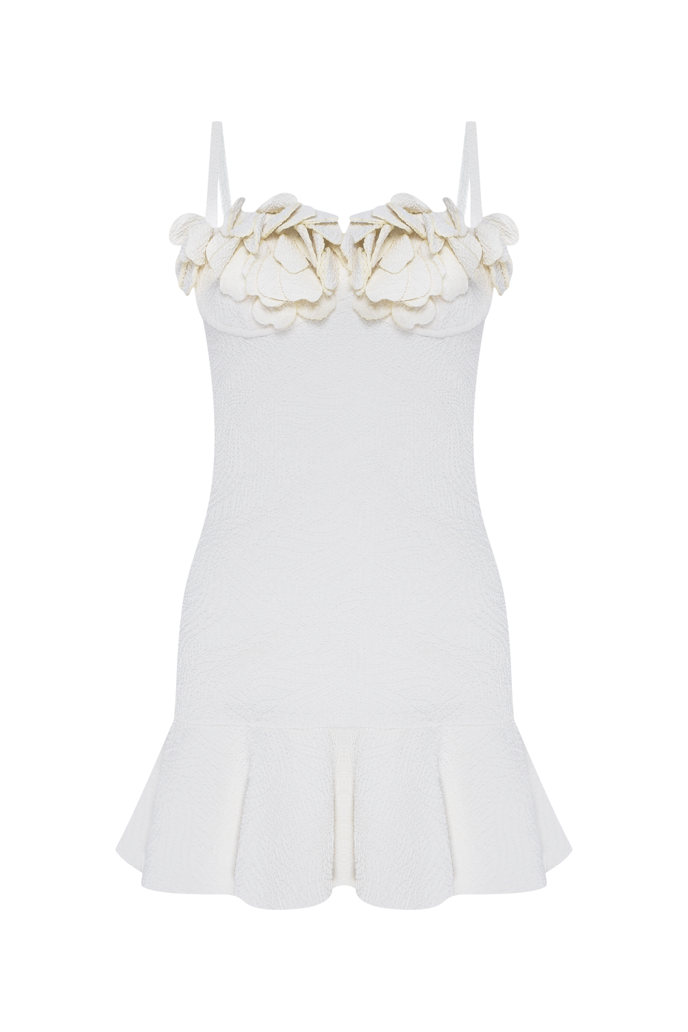 VESTIDO CURTO BREEZE JACQUARD OFF WHITE