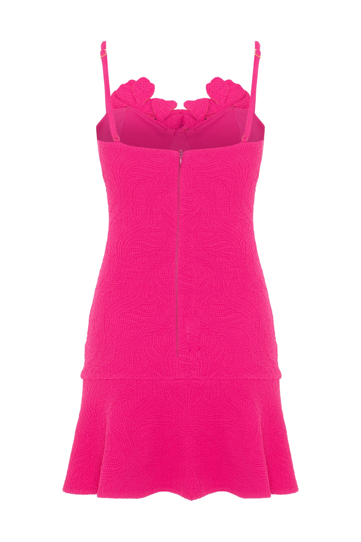 VESTIDO CURTO BREEZE JACQUARD ROSA