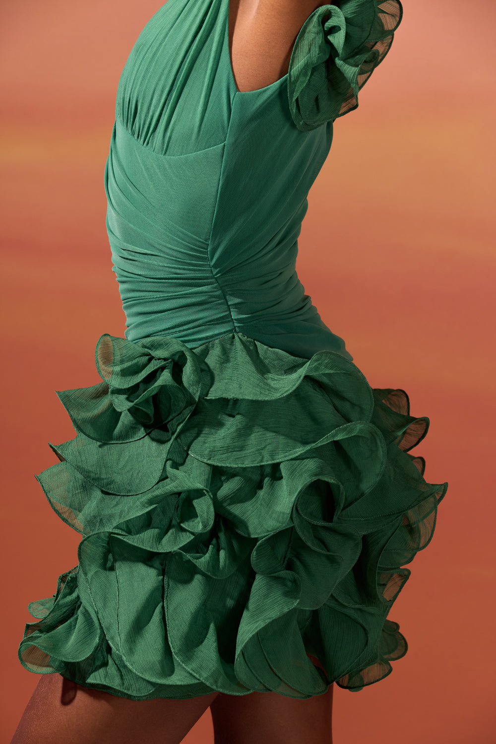 VESTIDO CURTO CHIFFON DAYDREAM VERDE