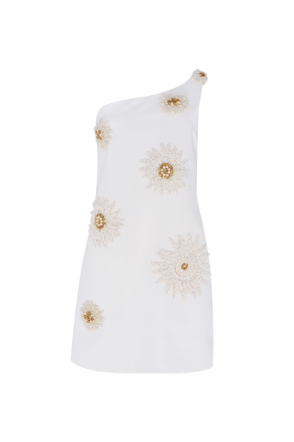 VESTIDO CURTO LINHO TROPIC OFF WHITE