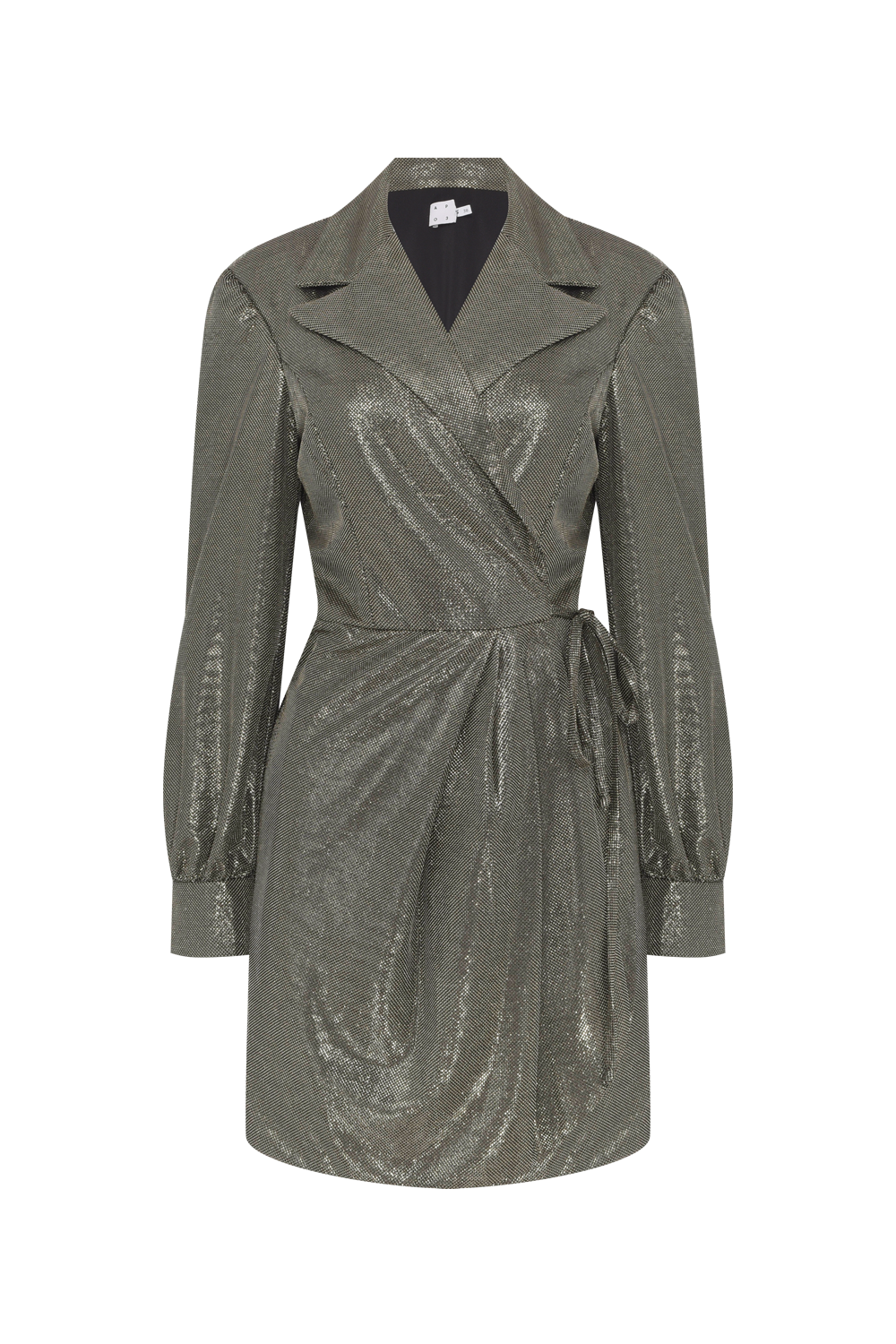 VESTIDO CURTO LUREX ASTER PRETO