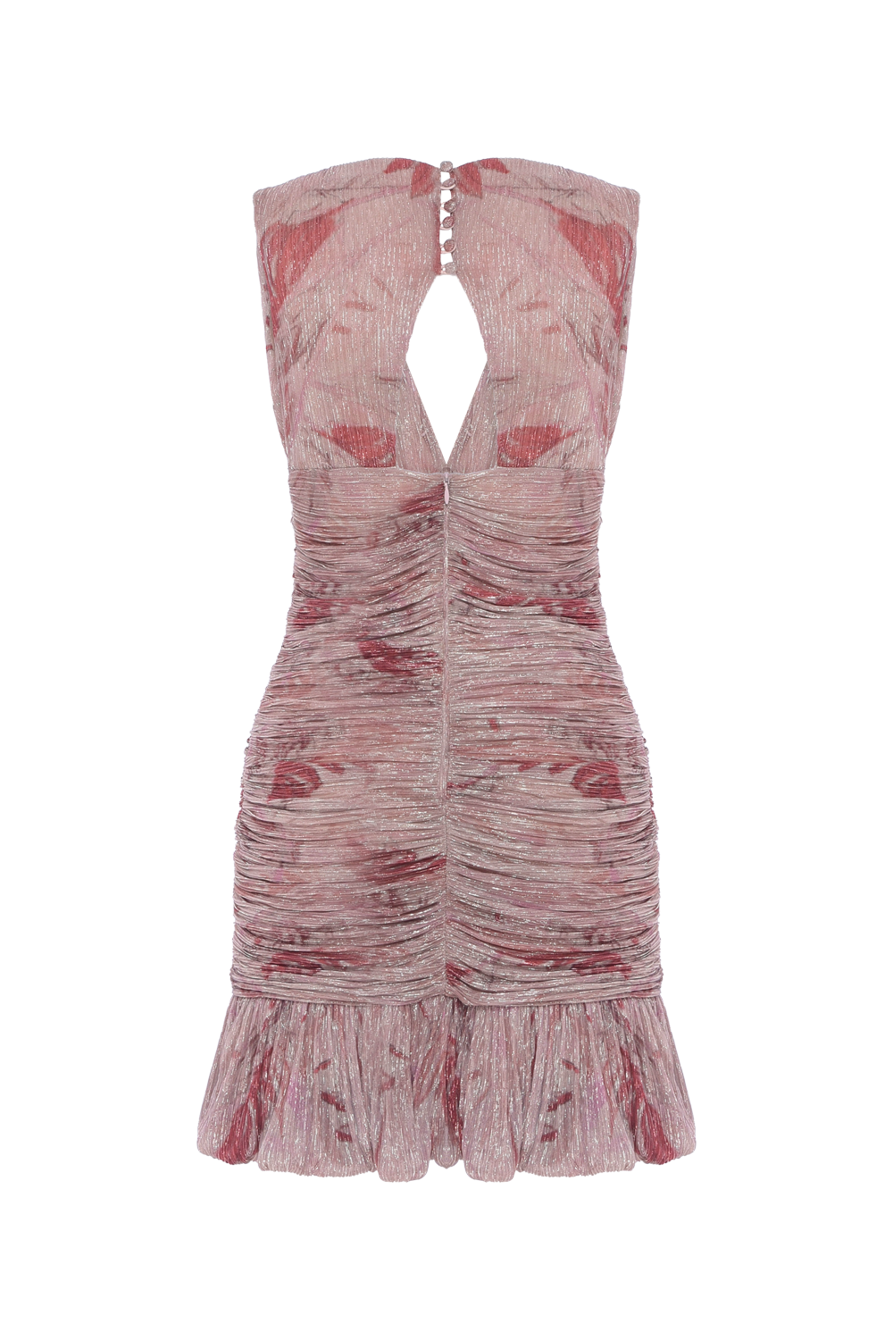 VESTIDO CURTO FEATHERS ROSE