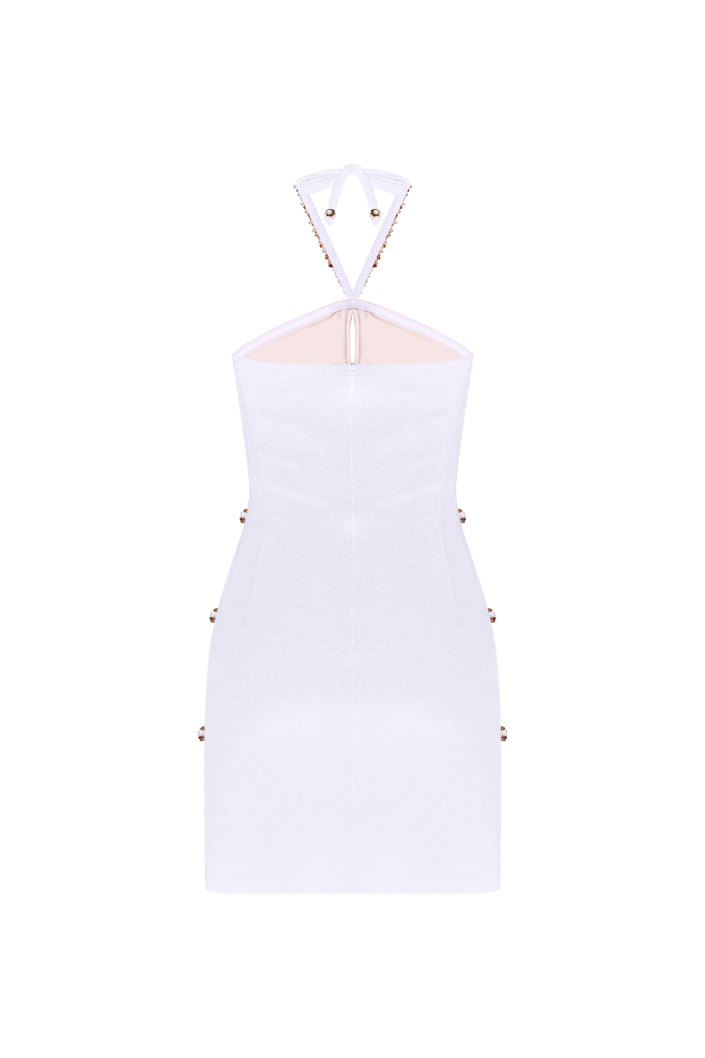 VESTIDO CURTO MALHA JADE OFF WHITE