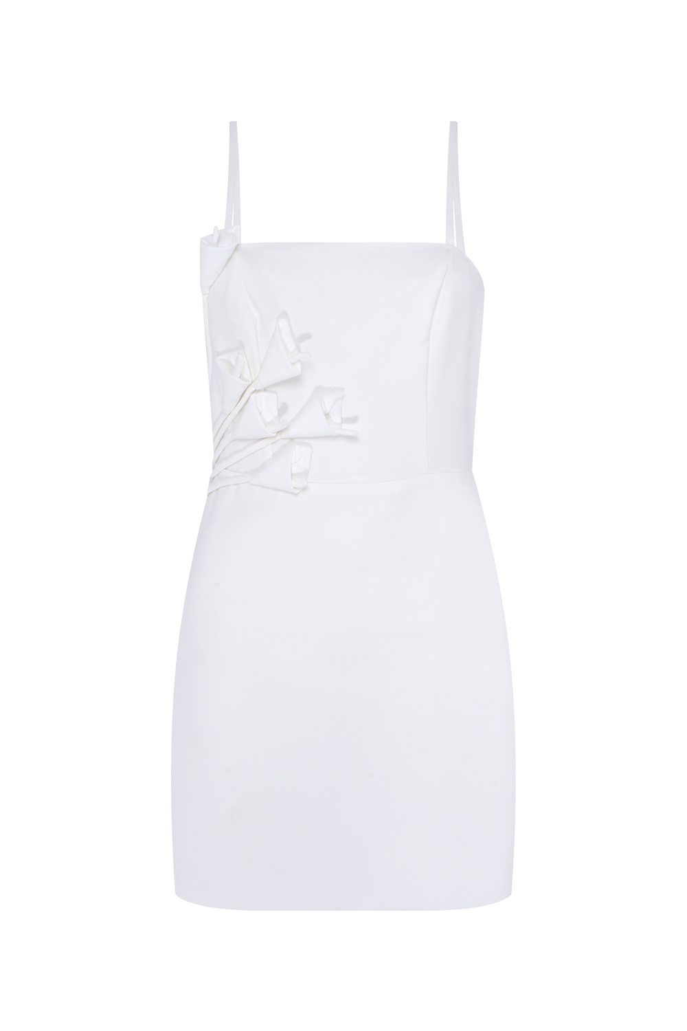 VESTIDO CURTO CREPE DAMA OFF WHITE