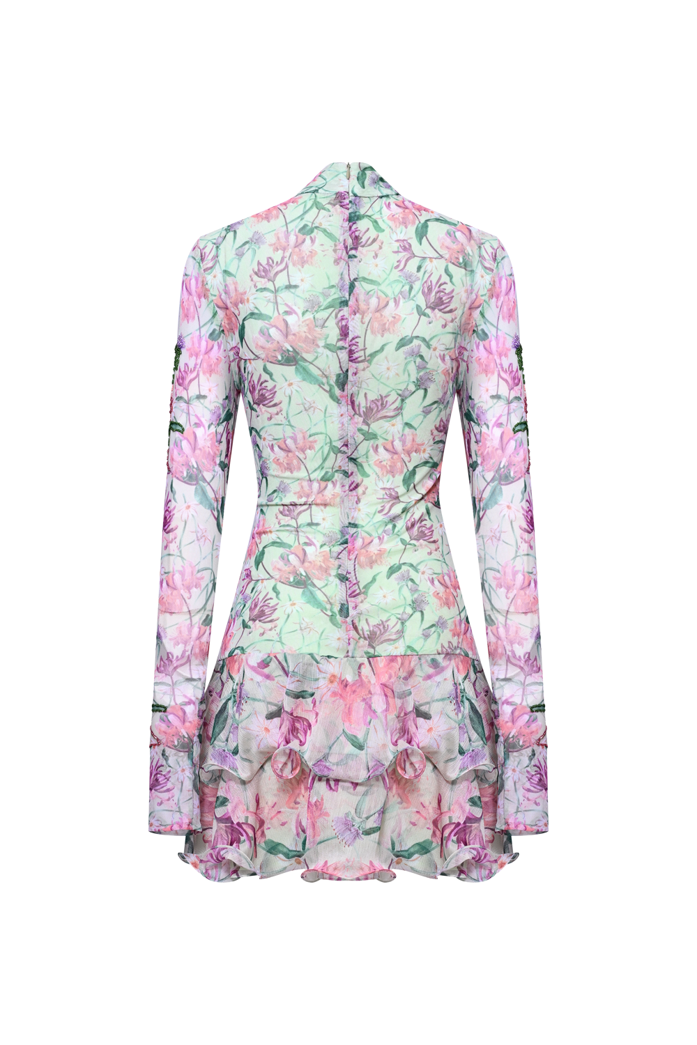 VESTIDO CURTO HONEY FLOWER VERDE