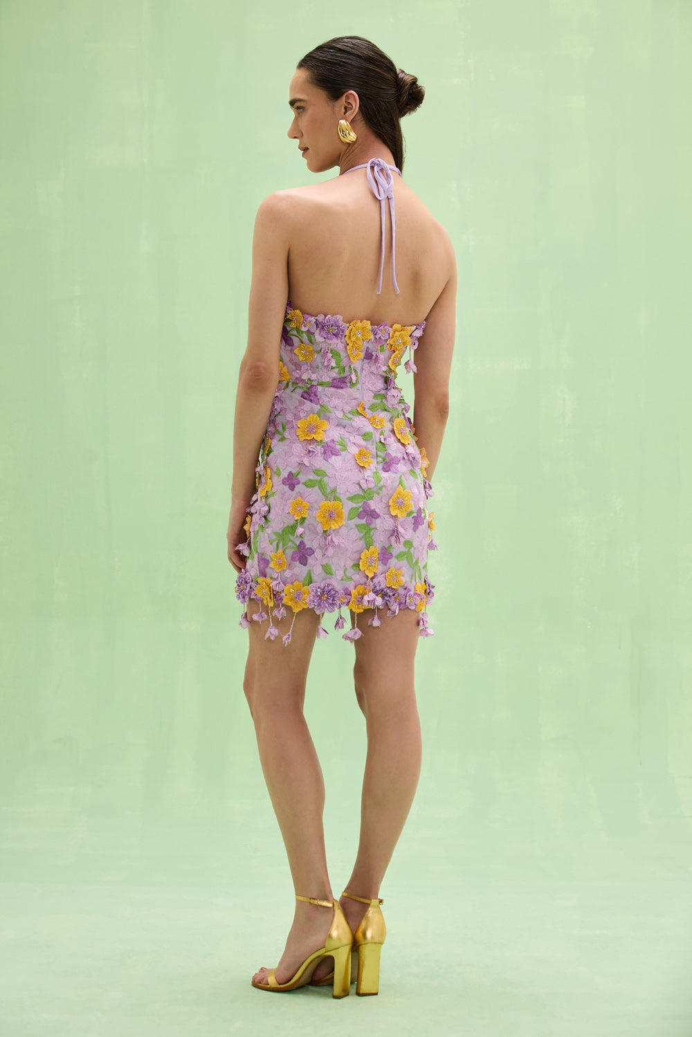 VESTIDO CURTO TULE PINA ROXO