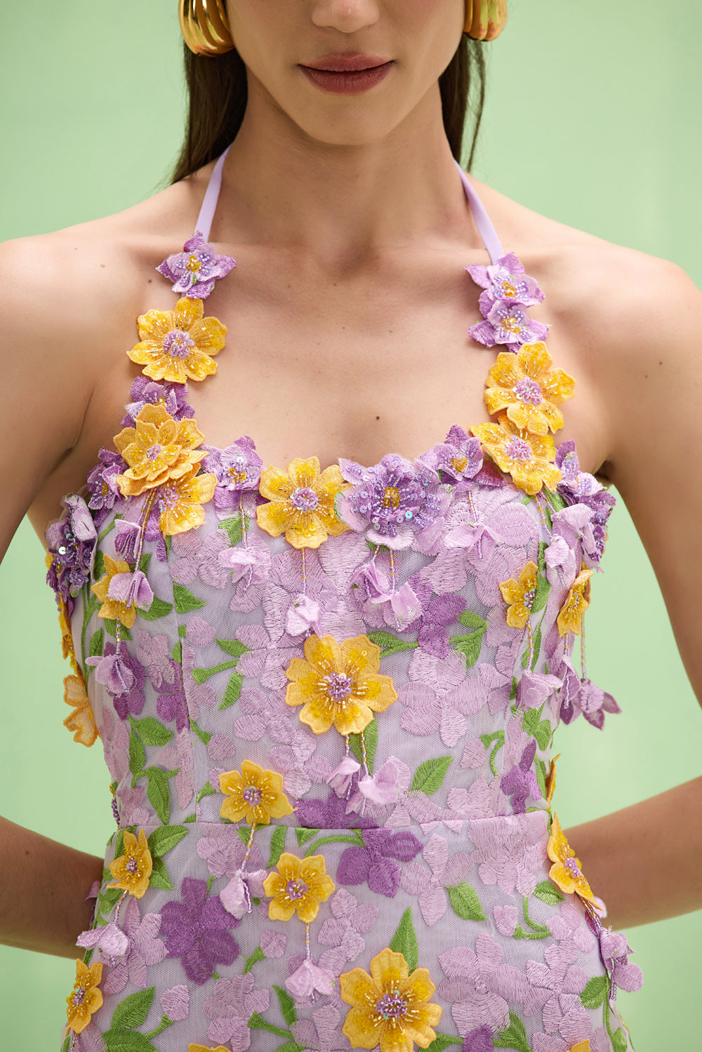 VESTIDO CURTO TULE PINA ROXO