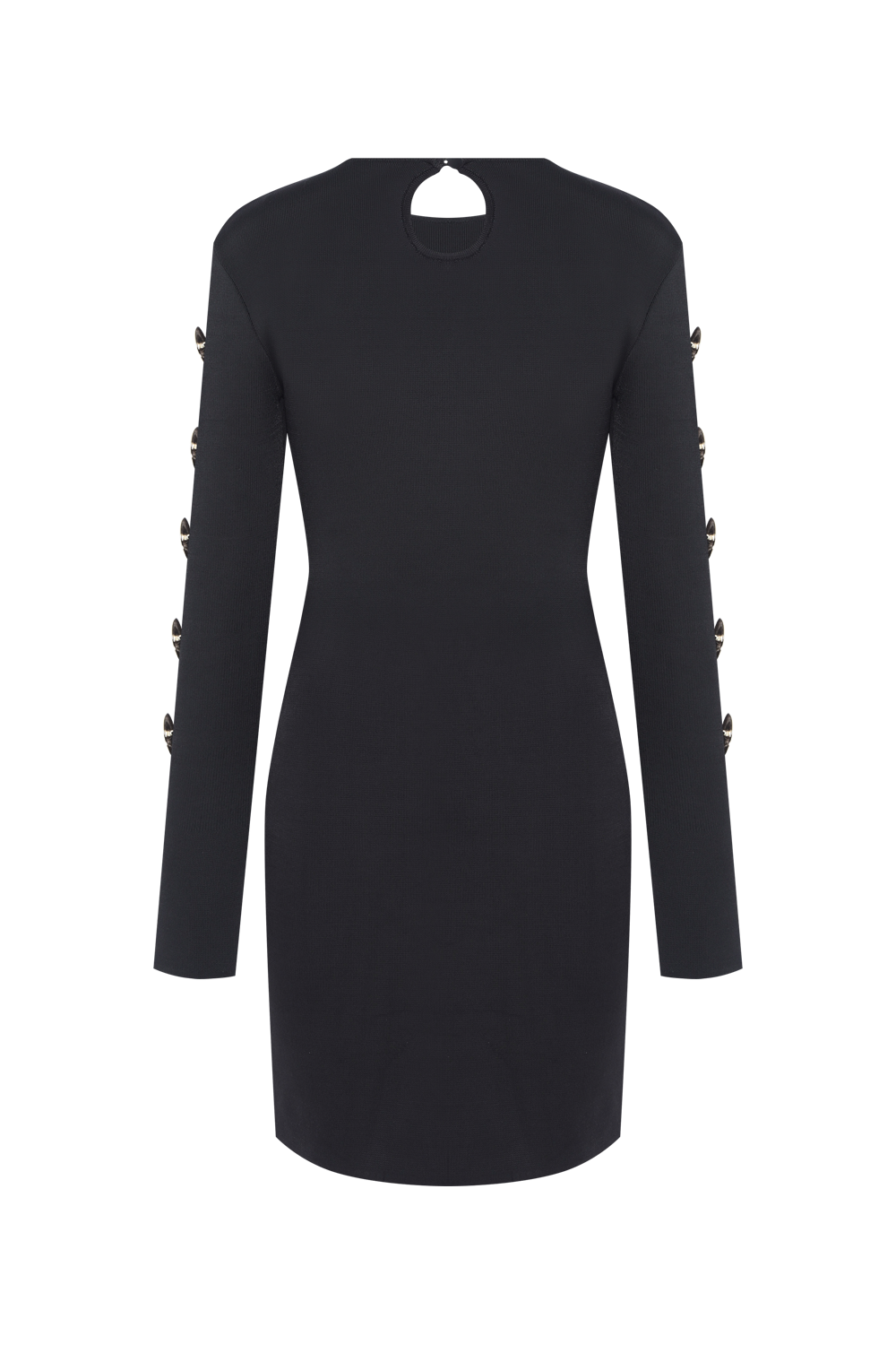 VESTIDO CURTO TRICOT BIBI PRETO