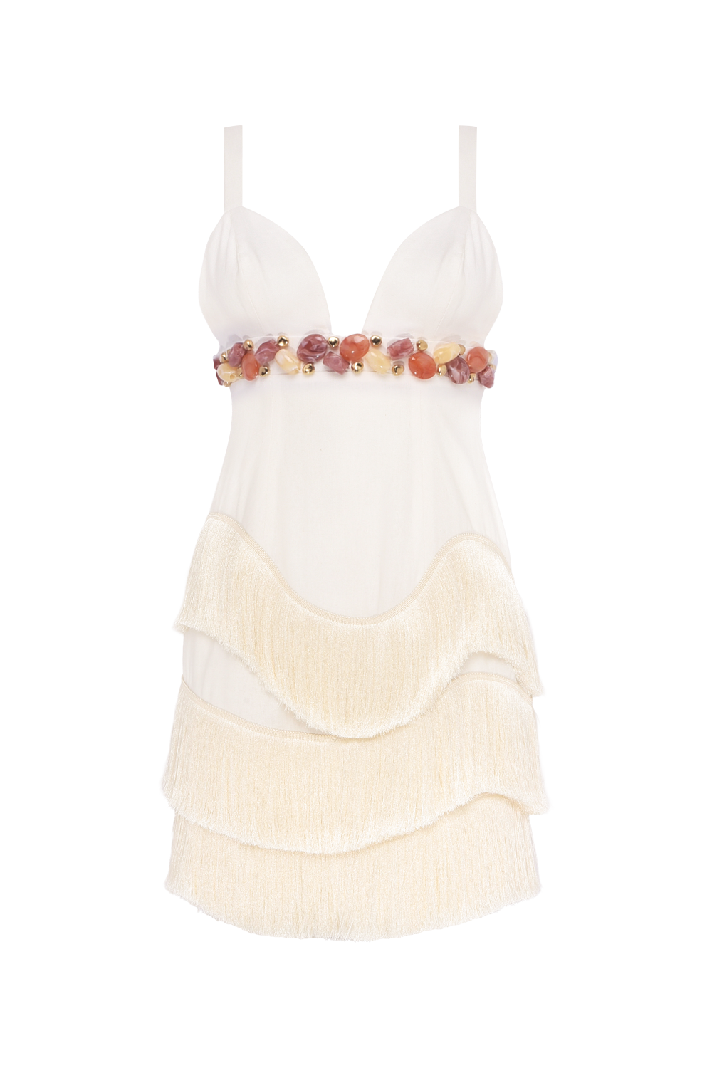 VESTIDO CURTO LINHO GABRIELA OFF WHITE