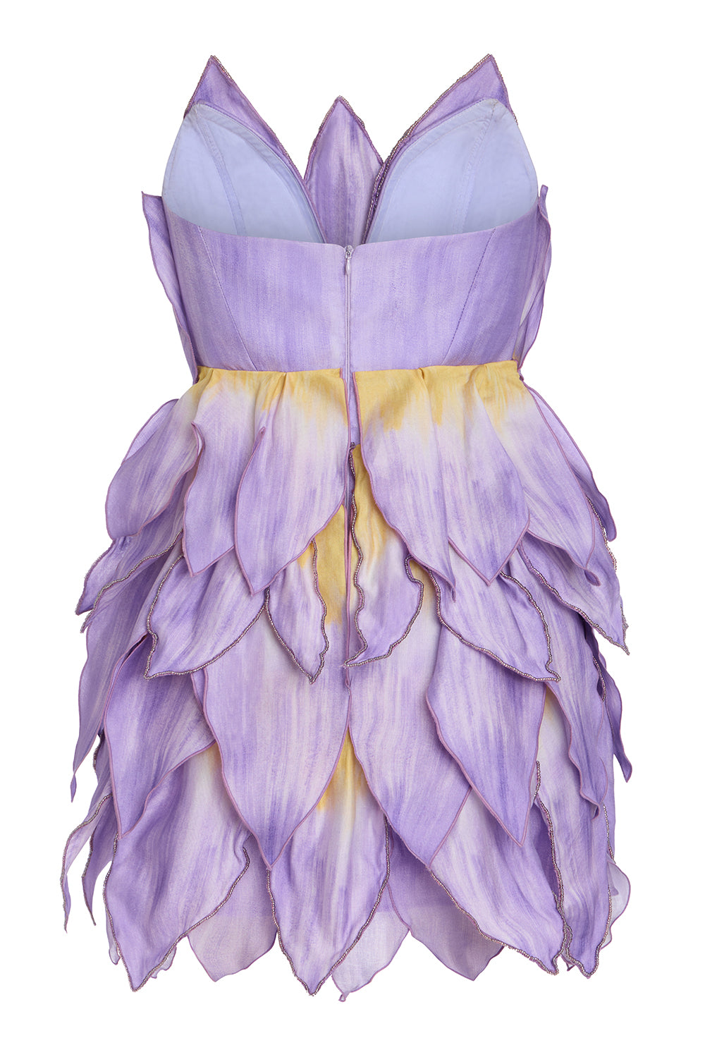 VESTIDO CURTO TULE PINA LILAS