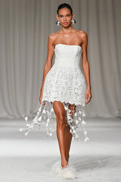 VESTIDO CURTO GAL EMBROIDERY BRANCO