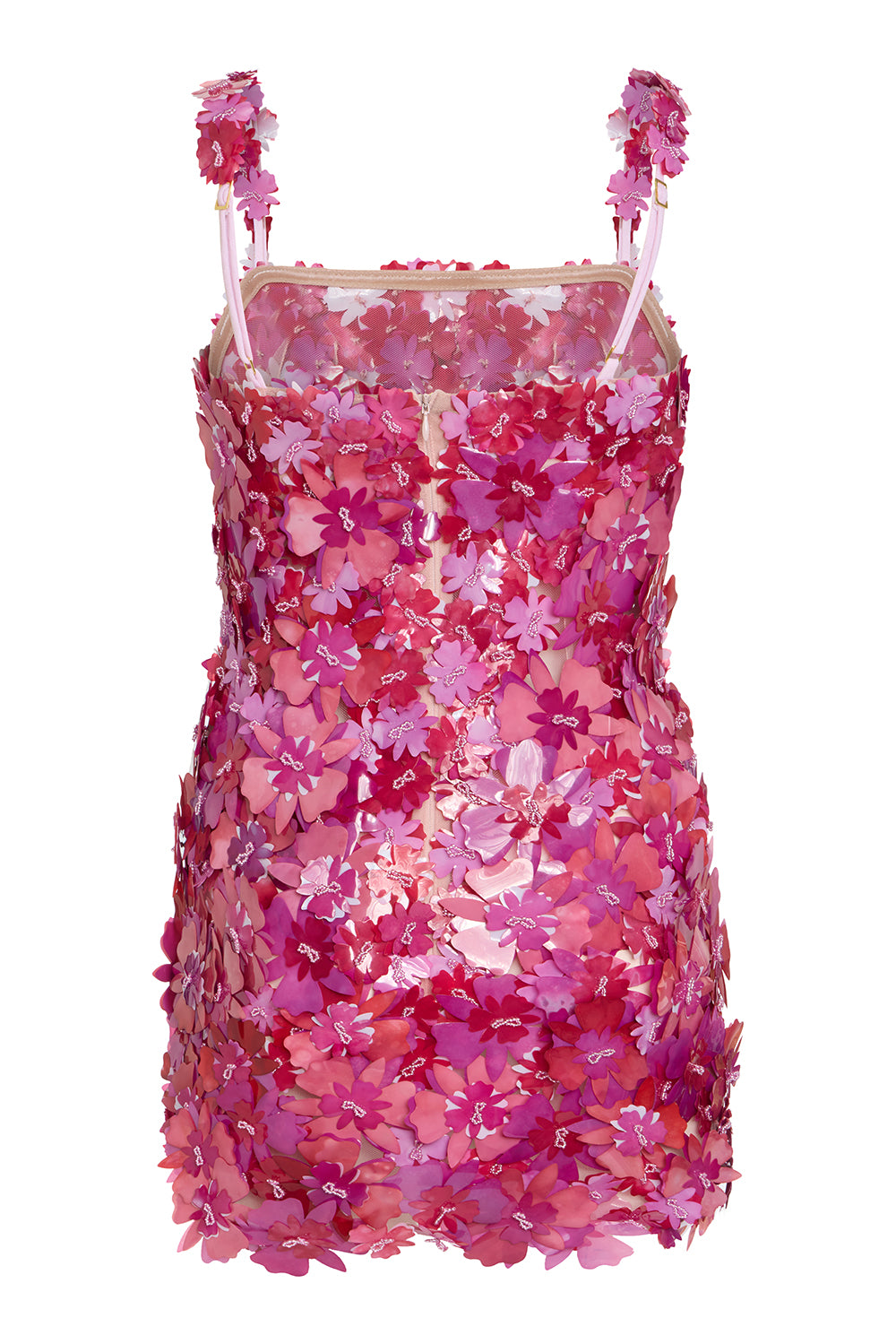 VESTIDO CURTO TULE BLANCA ROSA CLARO