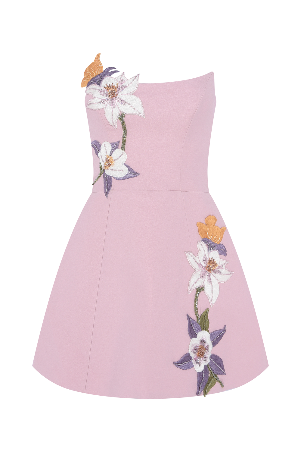 VESTIDO CURTO CREPE NORMA ROSA