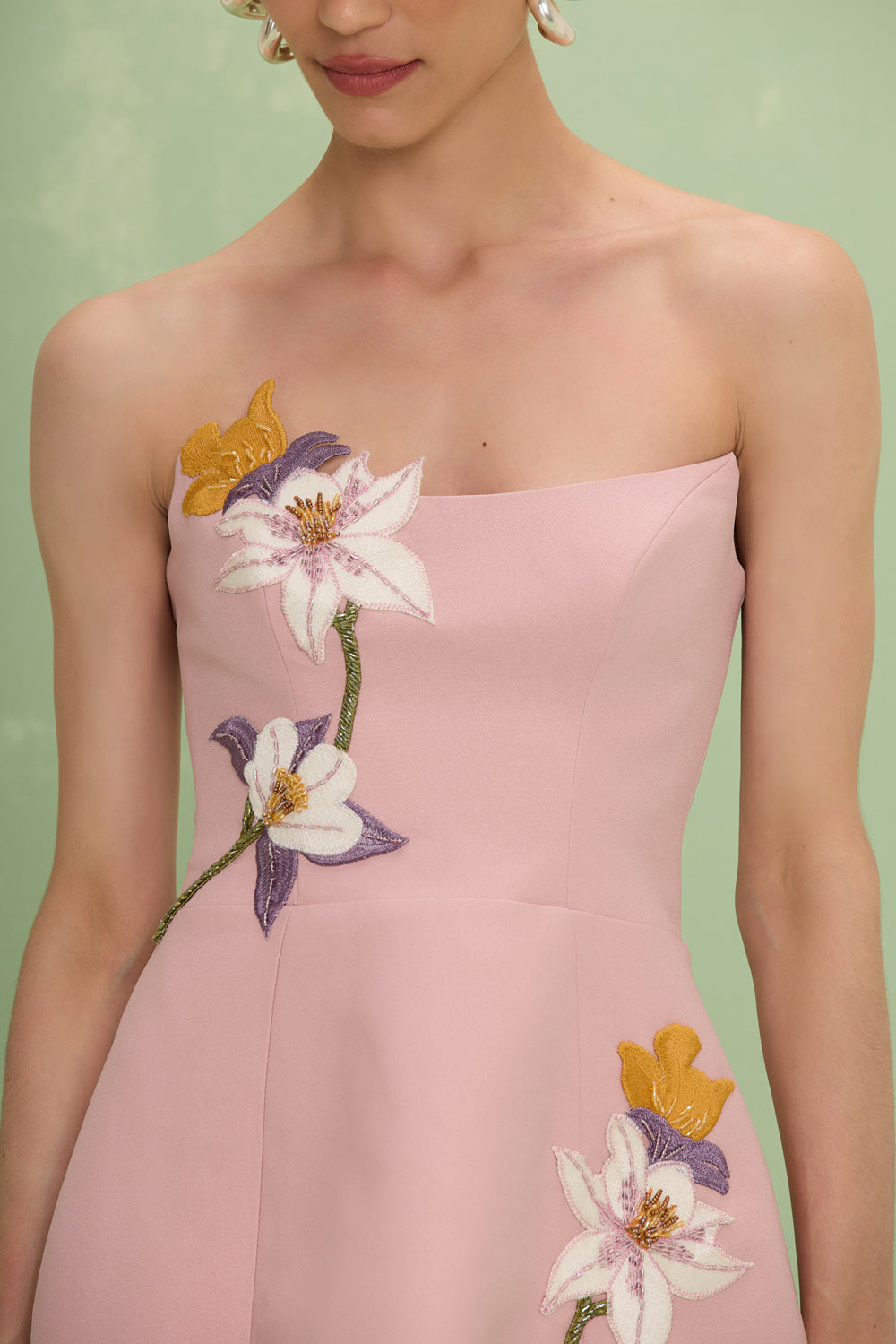 VESTIDO CURTO CREPE NORMA ROSA