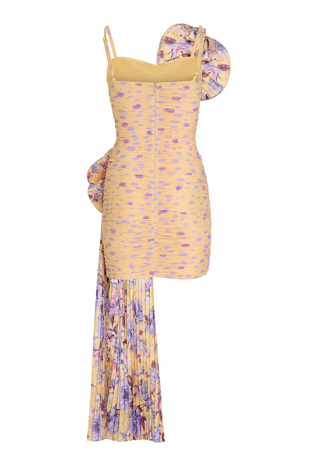 VESTIDO CURTO PEONY DOTS AMARELO