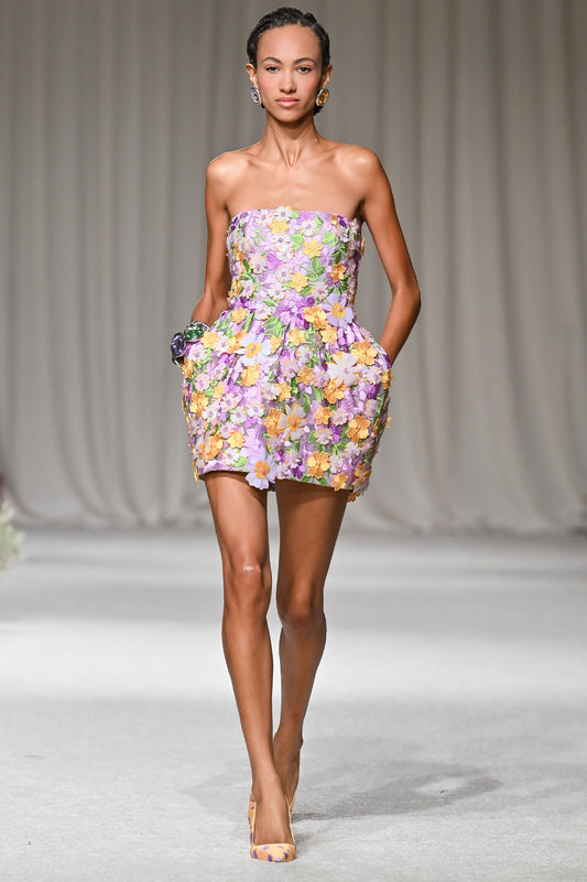 VESTIDO CURTO TULE PINA LILAS
