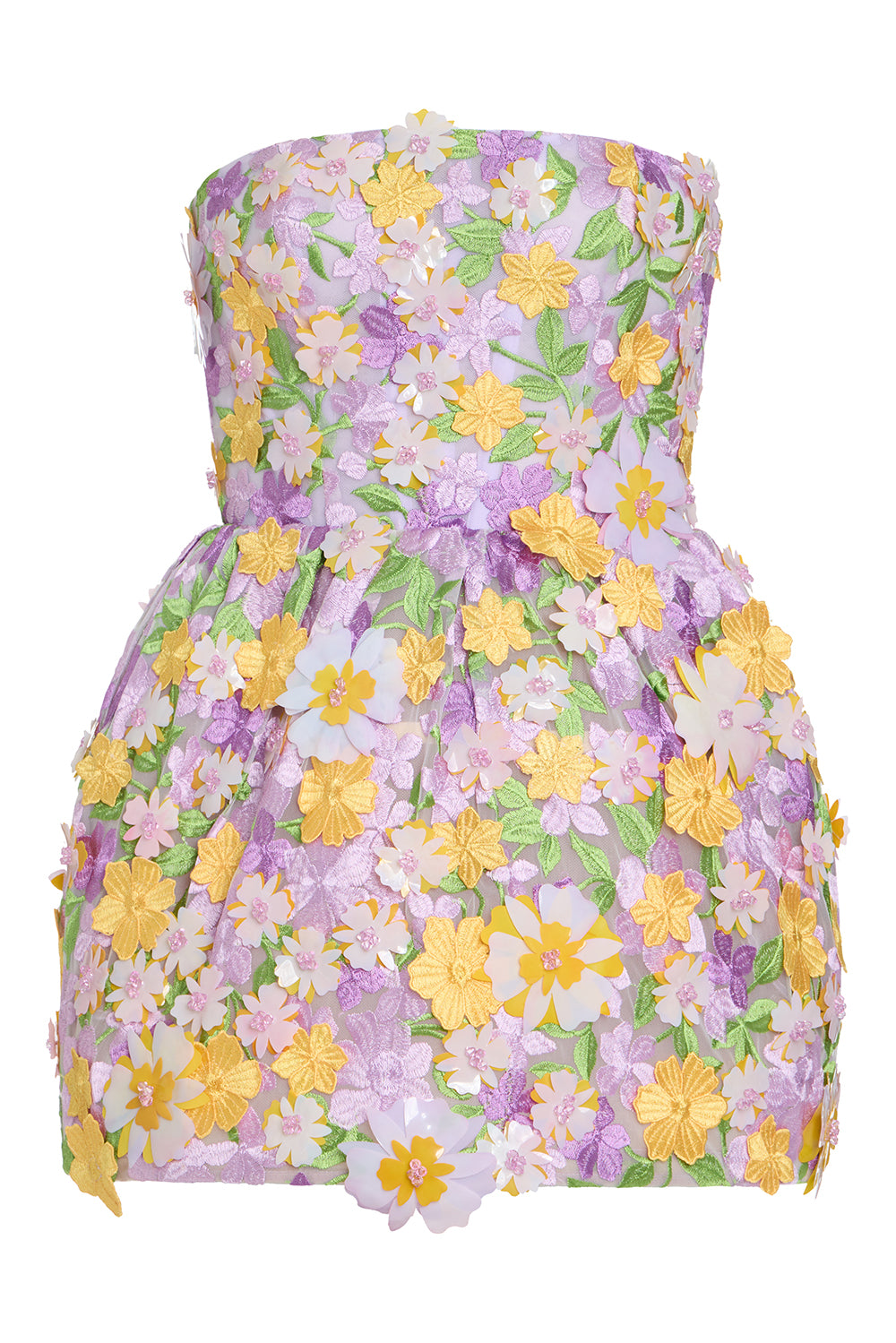 VESTIDO CURTO TULE PINA LILAS