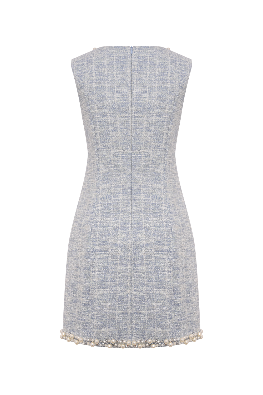 VESTIDO CURTO TWEED MAVI AZUL