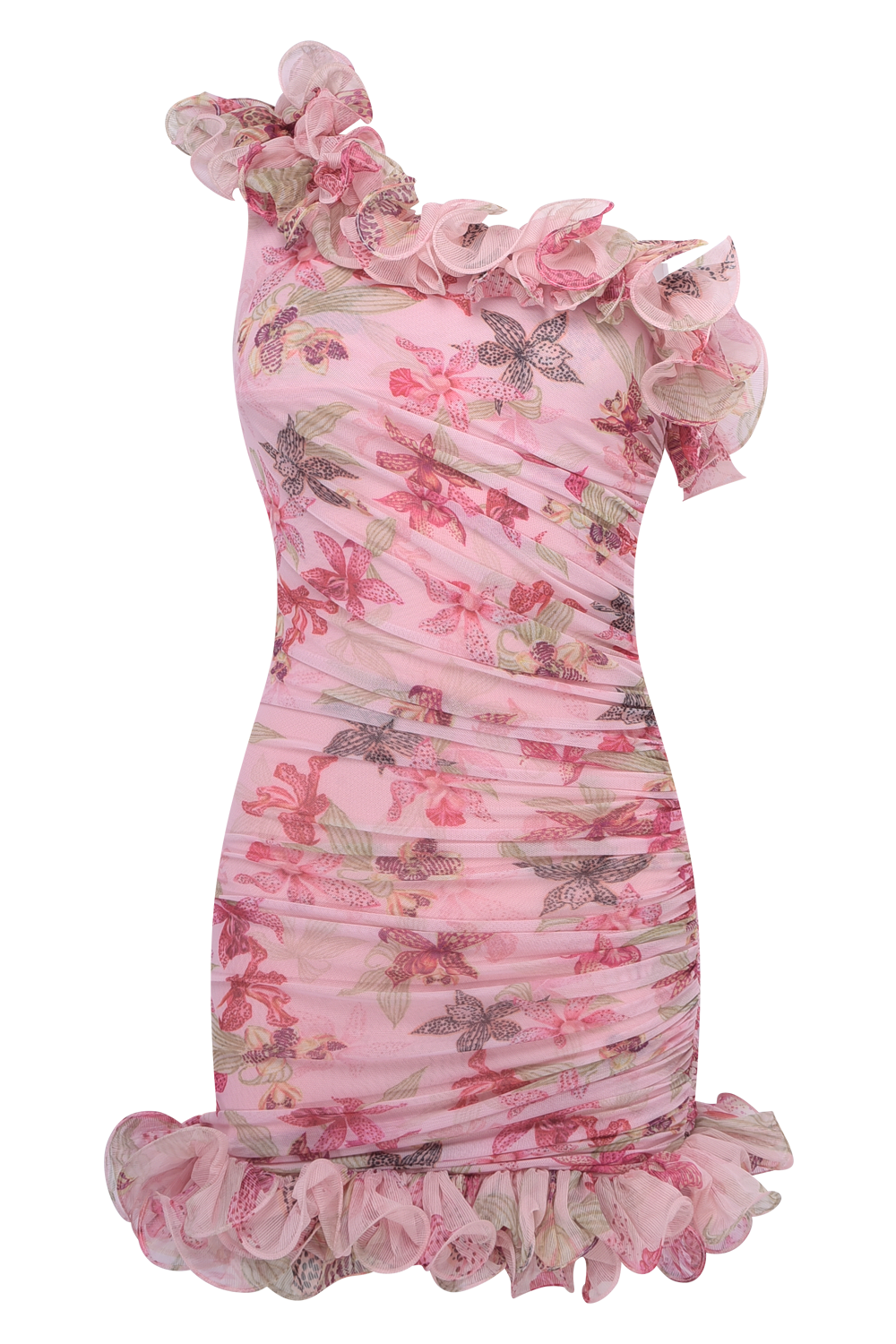 VESTIDO CURTO ORCHID BLOOM ROSE