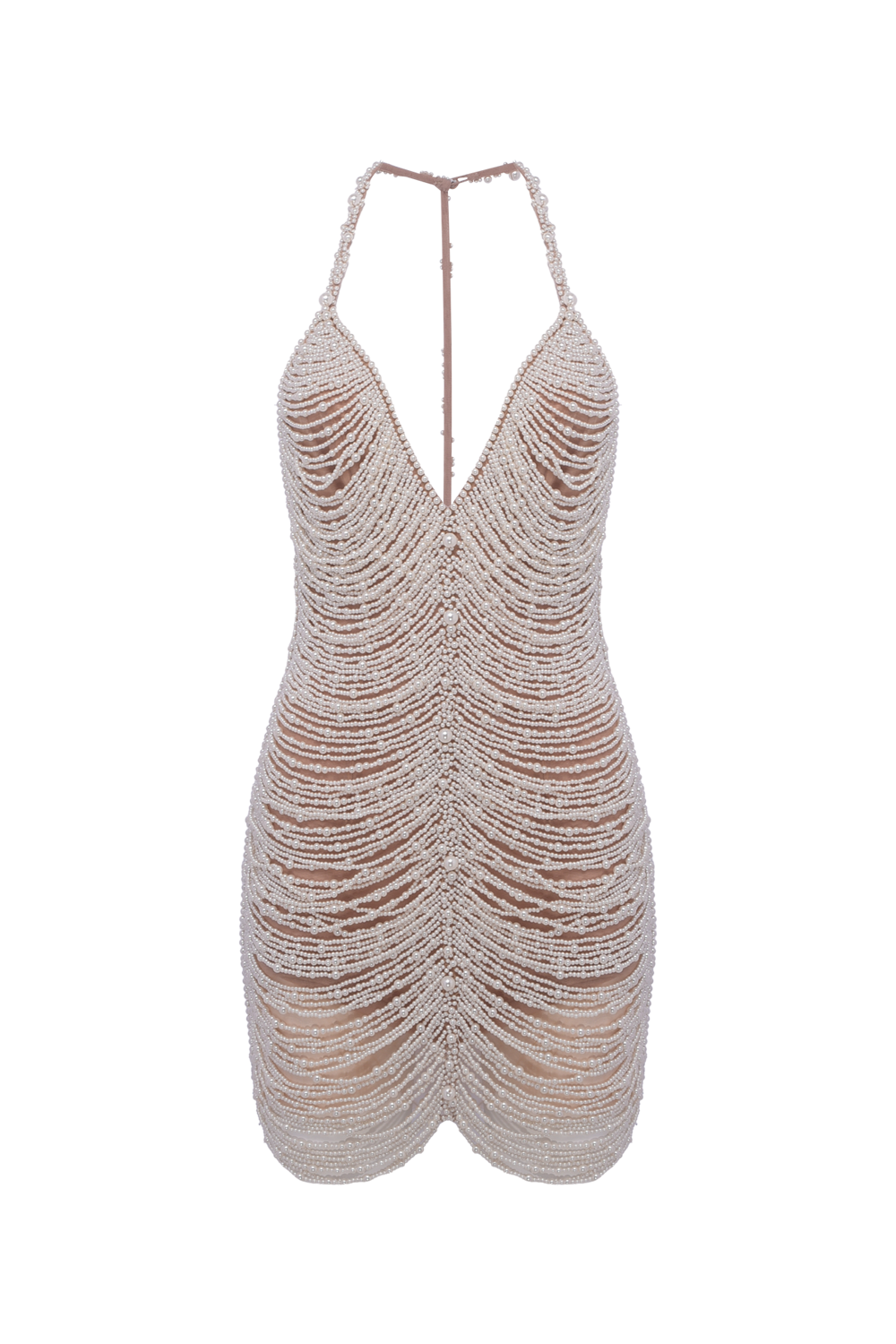 VESTIDO CURTO LINEA EMBROIDERY OFF WHITE
