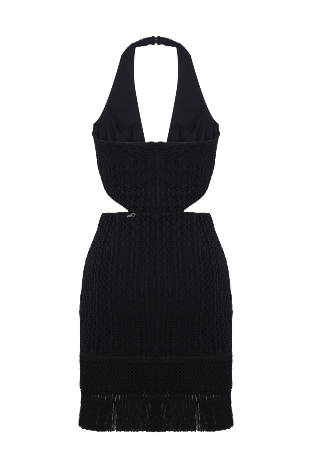 VESTIDO CURTO AYLA FRINGE PRETO