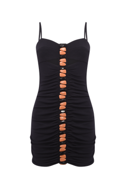 VESTIDO CURTO MALHA DELYA PRETO