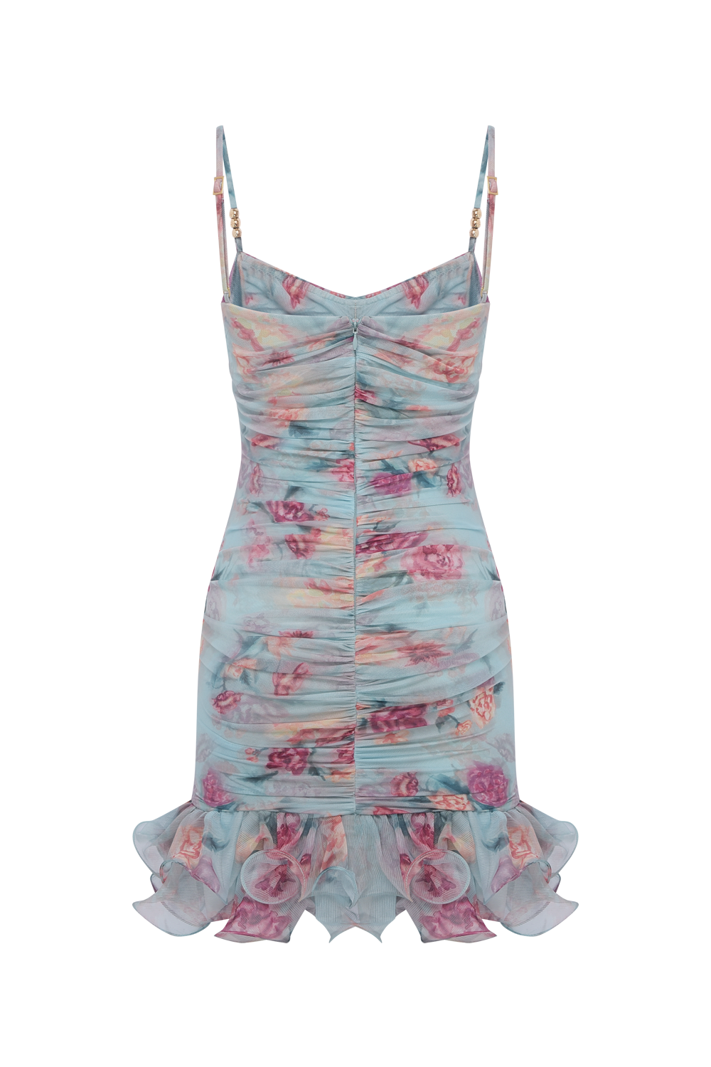 VESTIDO CURTO FLORA MIST AZUL