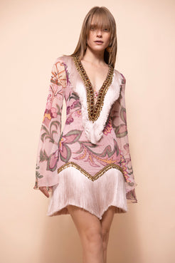 VESTIDO CURTO BOHO
 ROSE