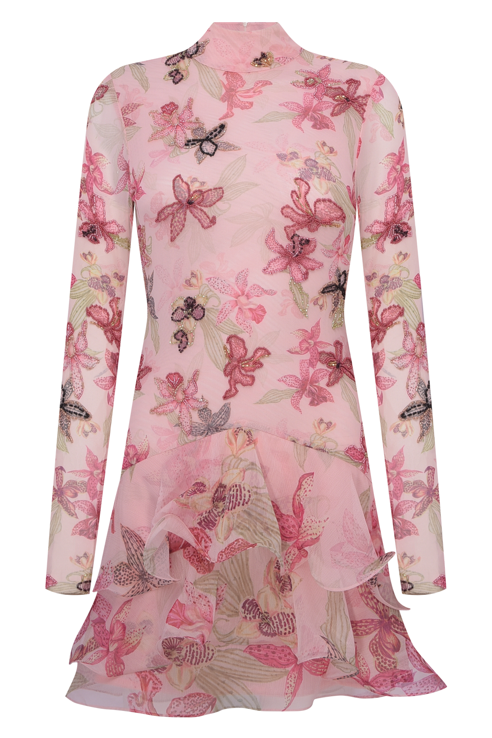 VESTIDO CURTO ORCHID BLOOM ROSE