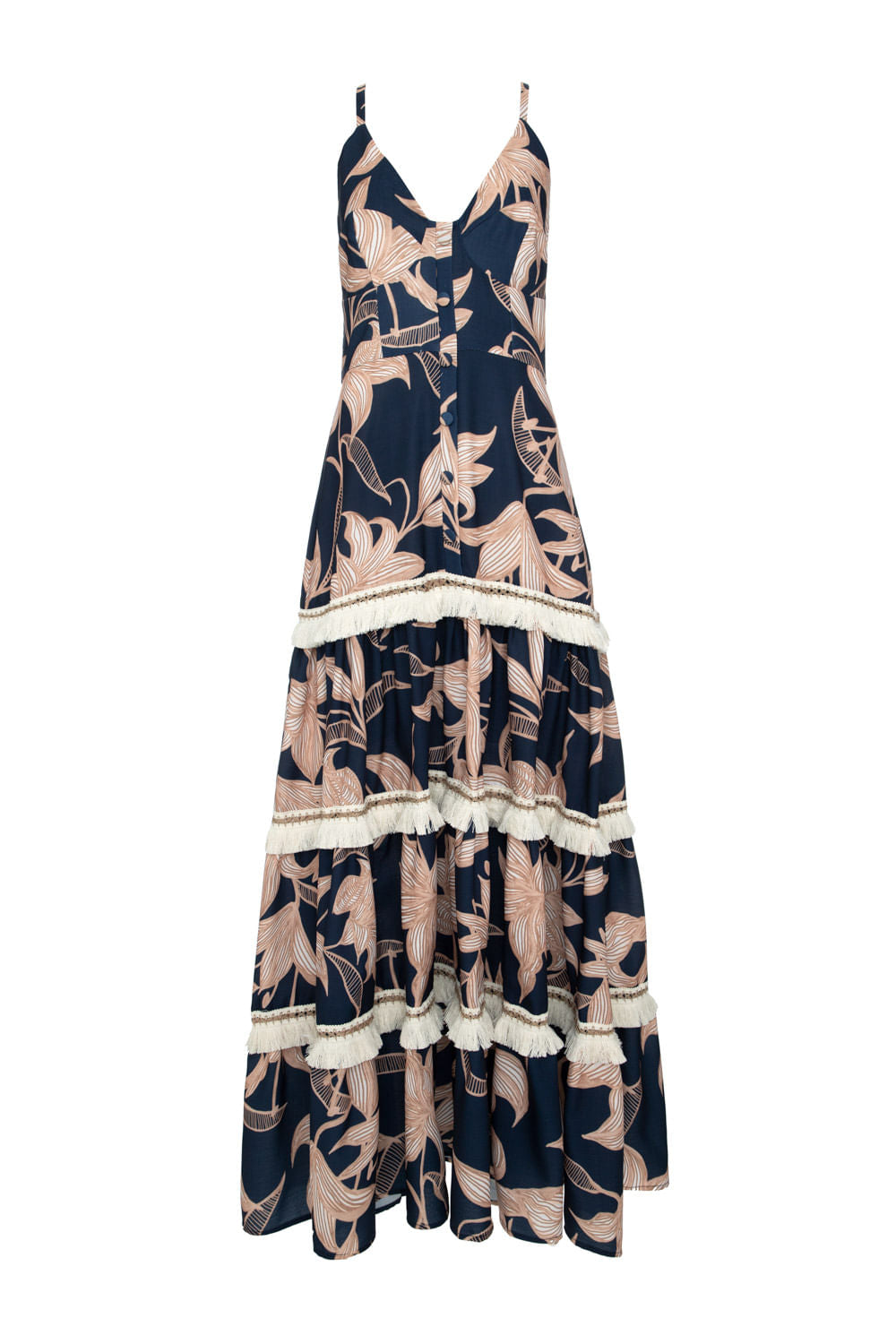 VESTIDO LONGO ENTREMEIO STARGAZER AZUL MARINHO