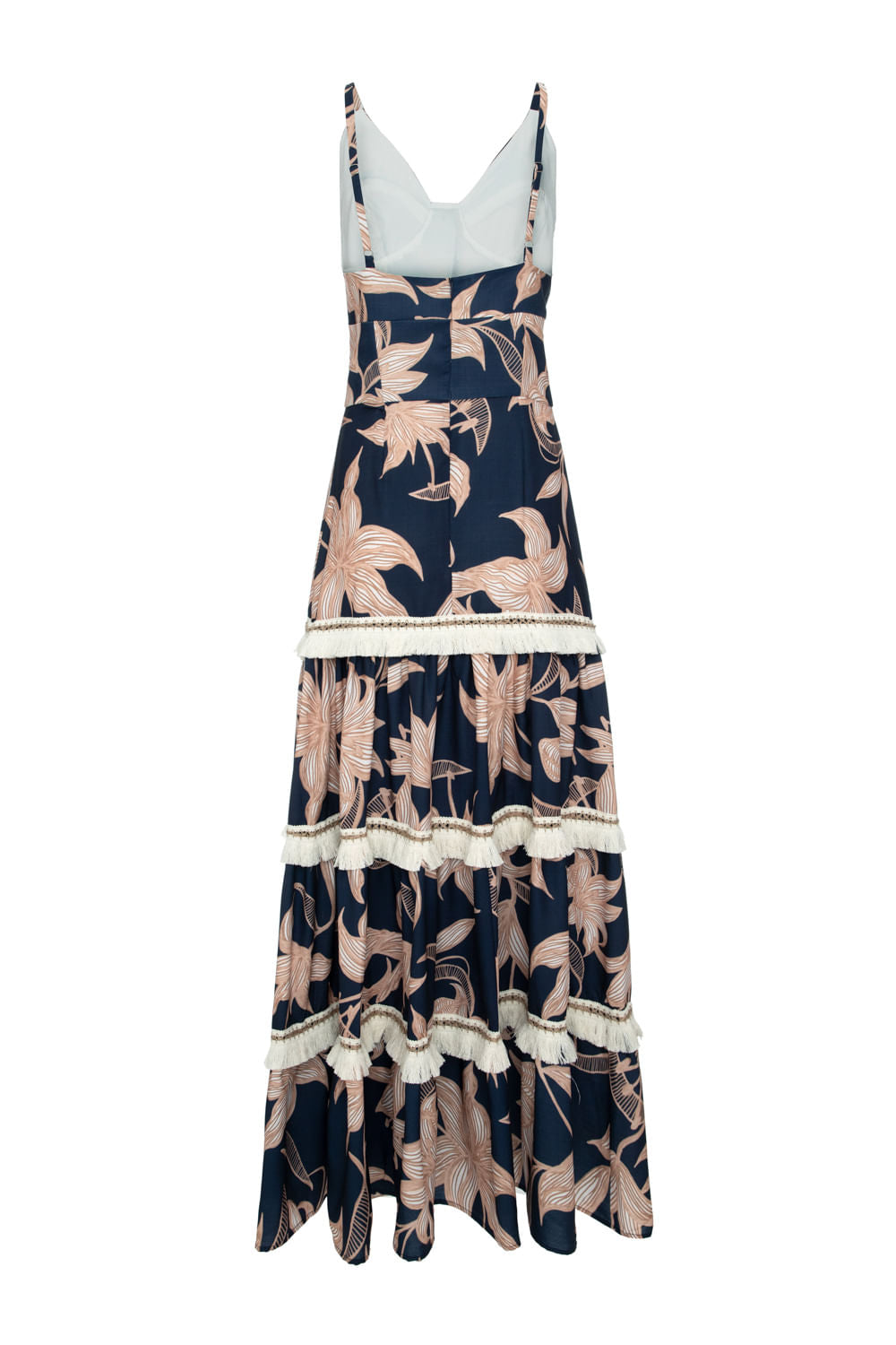 VESTIDO LONGO ENTREMEIO STARGAZER AZUL MARINHO