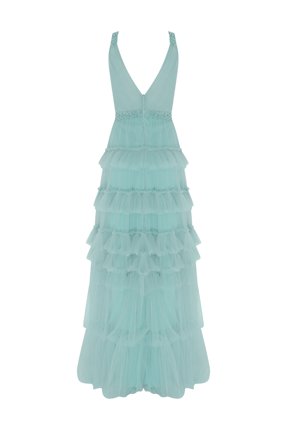 VESTIDO PATBO FESTA 23 VERDE CLARO