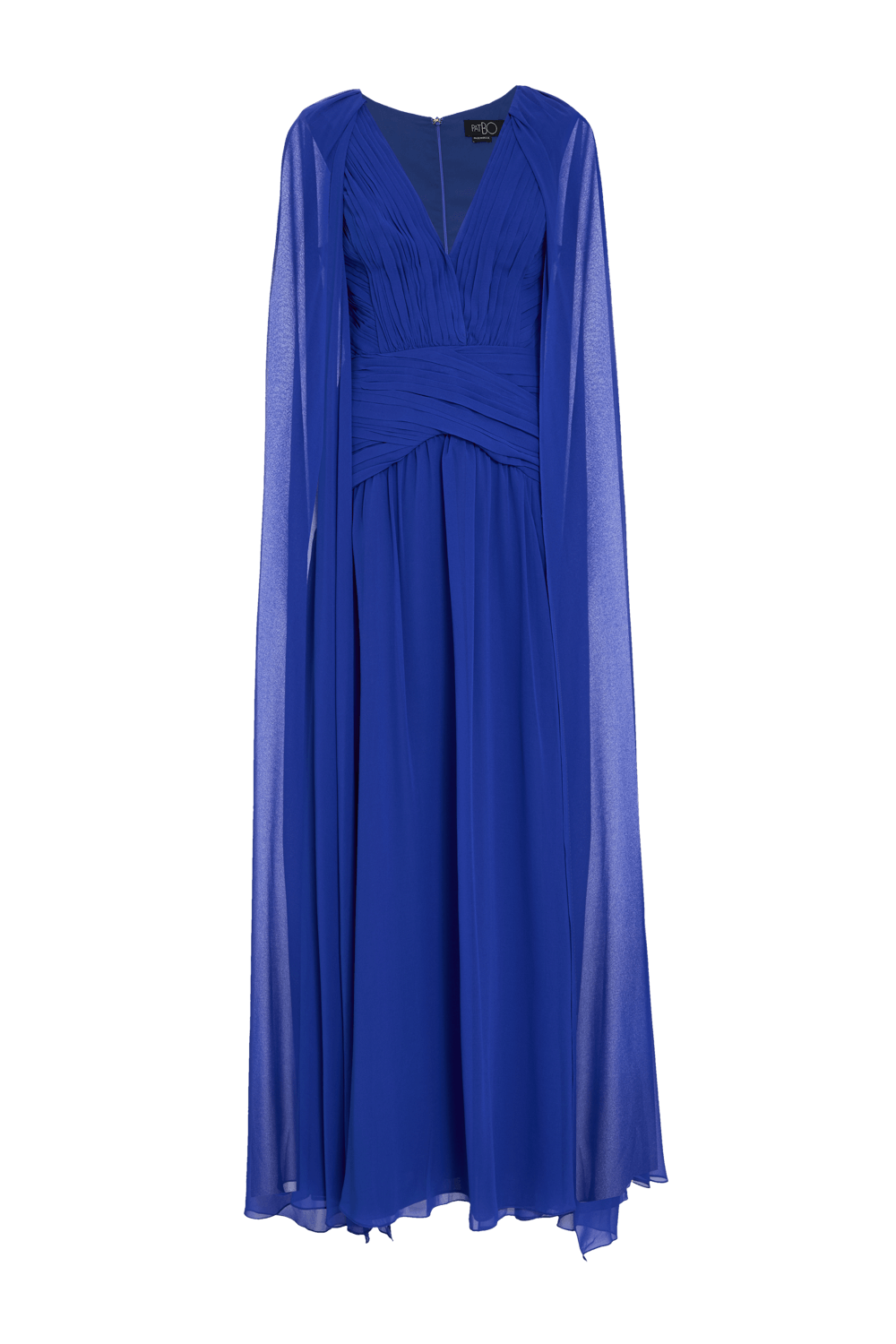 VESTIDO LONGO CAPA CHIFFON MIDNIGHT AZUL MATISSE