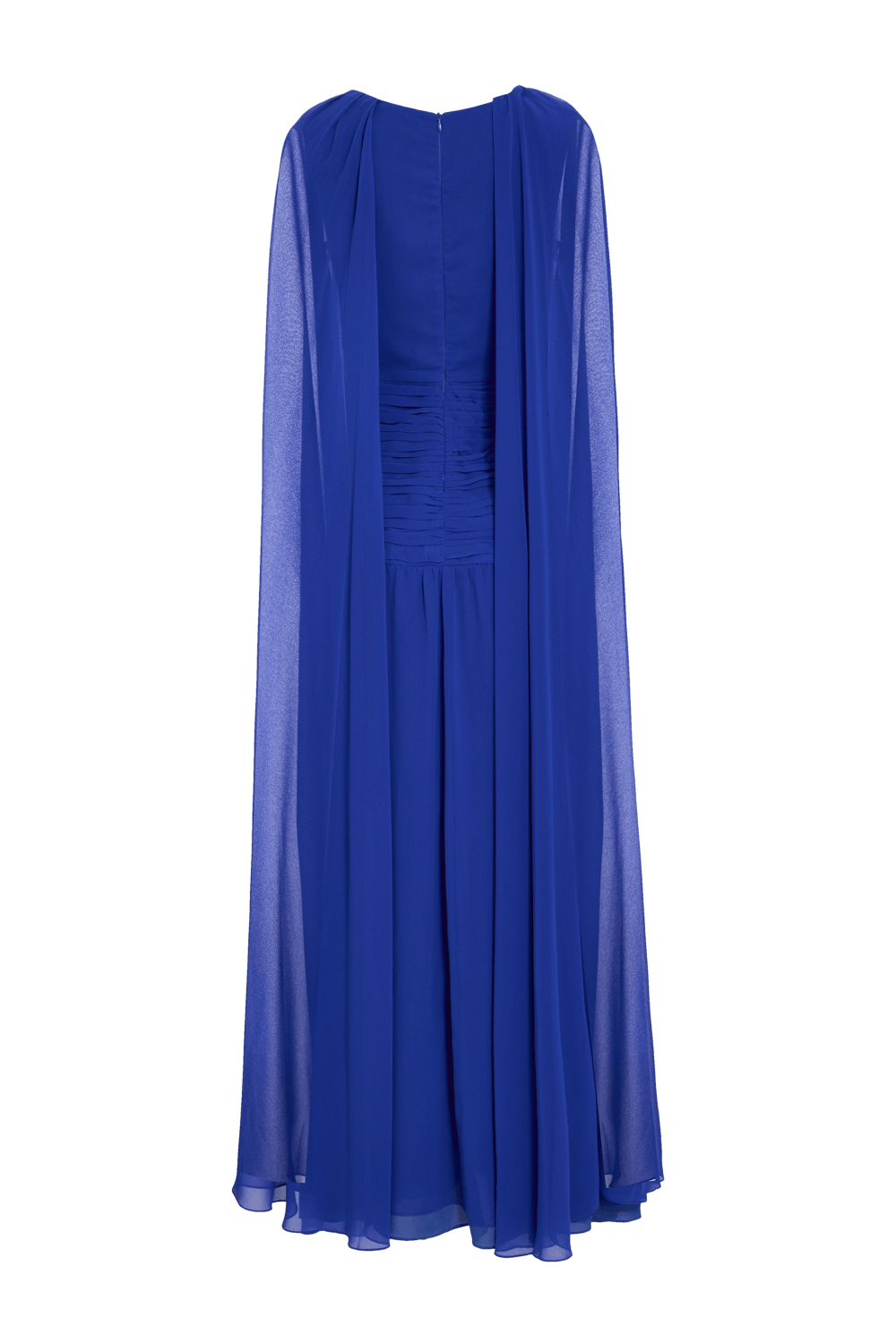 VESTIDO LONGO CAPA CHIFFON MIDNIGHT AZUL MATISSE