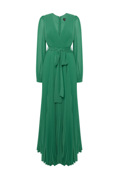VESTIDO LONGO FAIXA COTTON CANDY VERDE